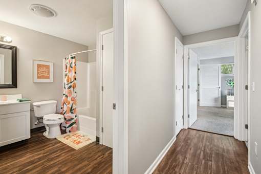 Modern Bathroom at CenterPointe Apartments & Townhomes, New York, 14424
