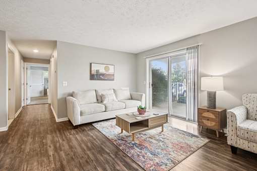 Modern Living Room at CenterPointe Apartments & Townhomes, New York