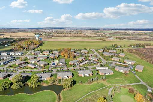 Aerial Exterior View at CenterPointe Apartments & Townhomes, New York
