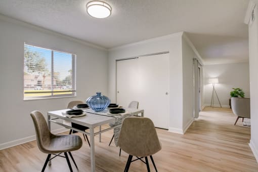 Renovated Dining Room at Captiva Club Apartments at 4401 Club Captiva Drive in Tampa, FL 33615