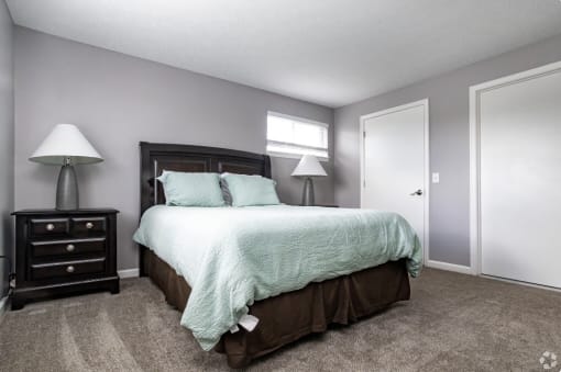 Renovated Apartment Home Main Bedroom at Centerpointe Apartments, Canandaigua, New York