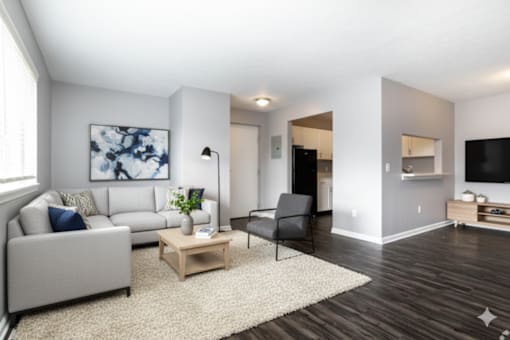 Large Living Area at CenterPointe Apartments & Townhomes, New York, 14424
