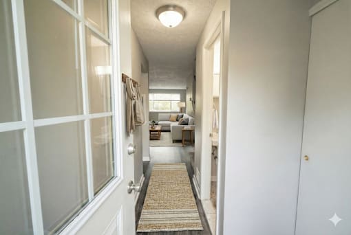 Hallway And Living Area at Willowbrooke Apartments & Townhomes, New York, 14420