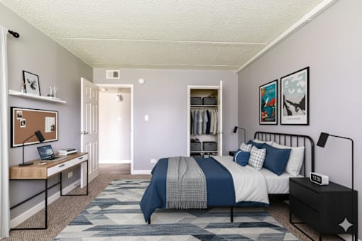 Comfortable Bedroom at Woodland Ridge Apartments, Woodridge
