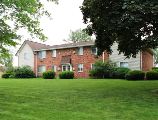 a large lawn in front of a house