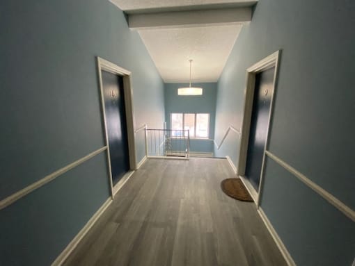 Renovated Hallway at  Lincoln Square Apartments at 4055 Knoll Drive in Hamburg, NY