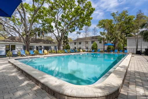 Pool View at Fernwood Grove Apartments, Tampa, Florida
