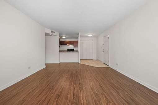 Apartment Living Room at Woodland Ridge Apartments in Woodridge, IL