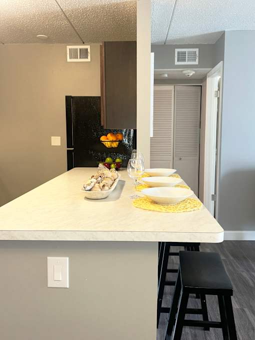Kitchen at Woodland Ridge Apartments in Woodridge IL 60517