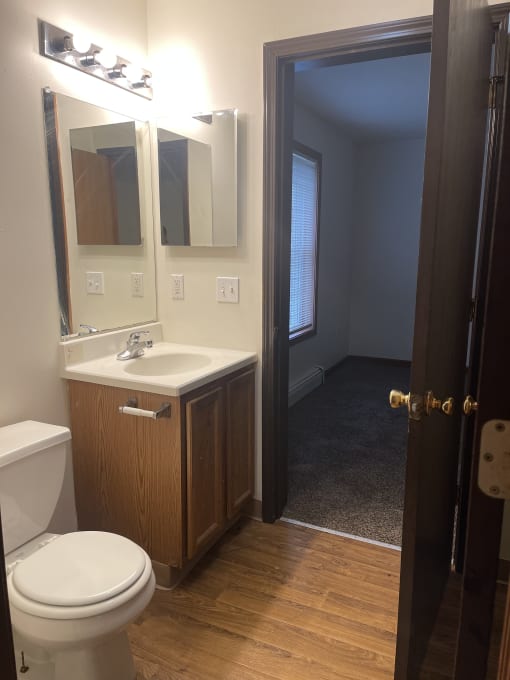 a small bathroom with a sink and a toilet