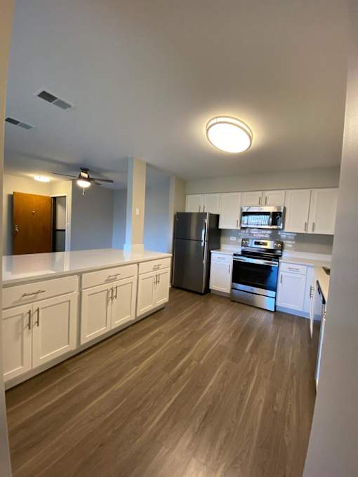 Kitchen Island added with additional cabinets
