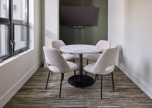 Dining table at 23 West Apartments, Philadelphia, Pennsylvania