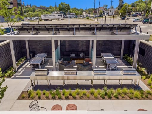 Aerial Courtyard View at Beekman on Broadway, Michigan, 48105