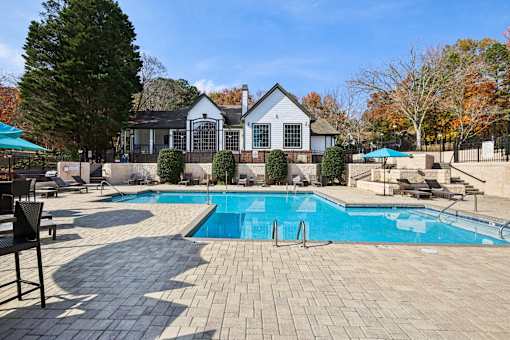 Resort style pool at Radbourne Lake Apartments, Charlotte, NC, 28269