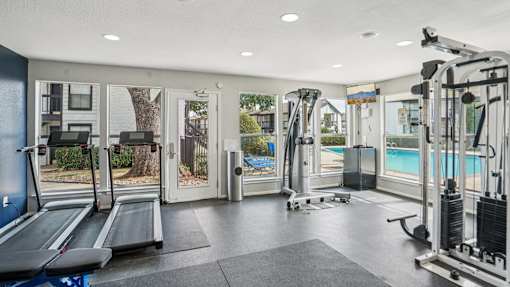 Spacious gym at Keller Oaks, Carrollton, TX 75006
