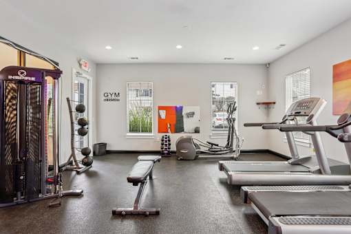 Modern Fitness center at The Brentwood, Nashville, Tennessee