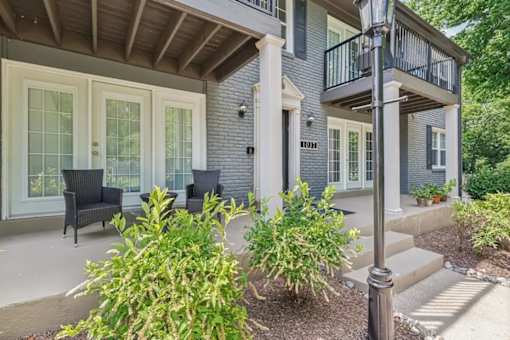 An apartment balcony in the Highlands neighborhood of Lexington