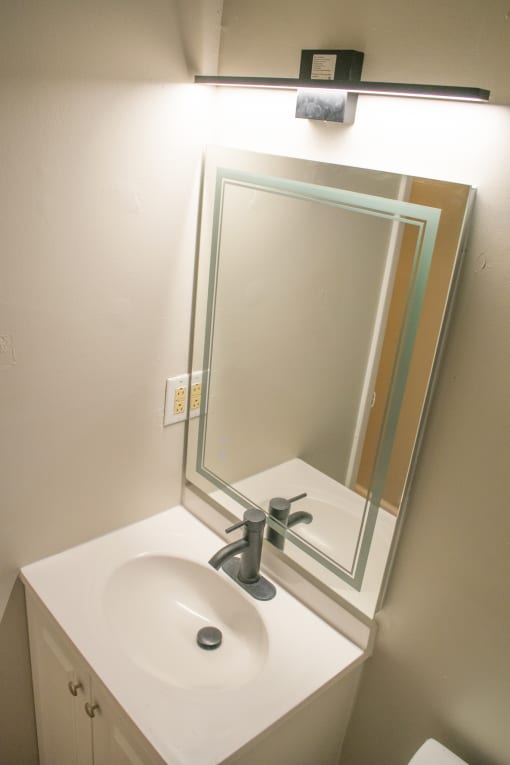 LED touch screen mirror
