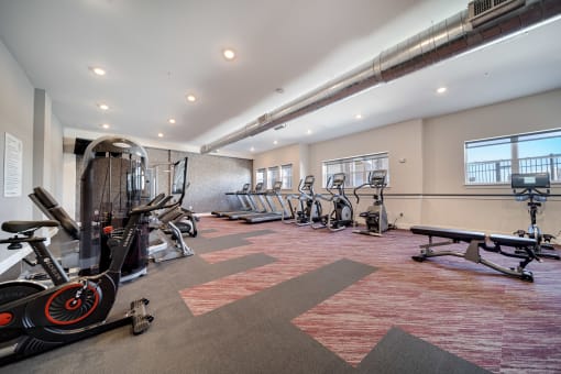 24 Hr Fitness & Cardio Room at The Edison at Riverwood, Tennessee