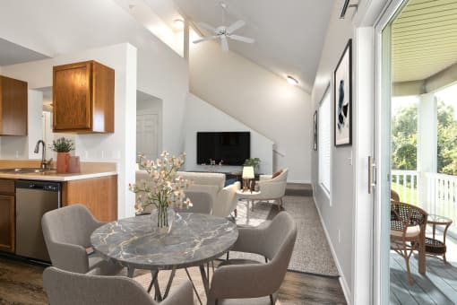 View of balcony / living room