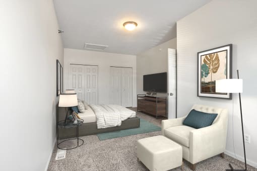 2 story upstairs bedroom