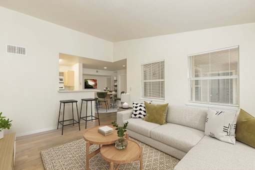 living room with coffee table at Crosspoint Oaks at Boerne, Boerne Texas