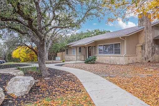 The leasing office at The Vistas in Boerne, TX.