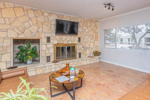 The community area at The Vistas in Boerne, TX.