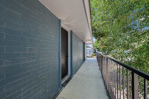 Photo of outside walkway at Sunset Heights, San Antonio, TX, 78209