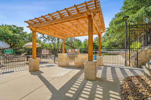 pergola structure at Crosspoint Oaks at Boerne, Texas, 78006