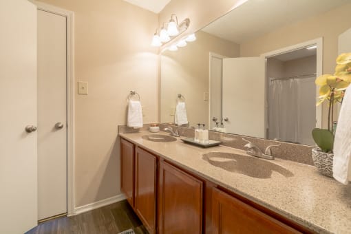 Vanity at Amberly Village Townhomes, Garland, TX