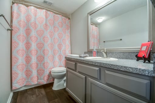 Spacious Bathrooms at Trinity Village Apartments, Dallas, TX
