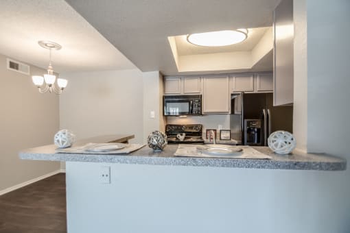 Kitchens With Ample Storage at Trinity Village Apartments, Dallas