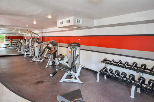 State-Of-The-Art Gym And Spin Studio at The Hamptons, Dallas, Texas