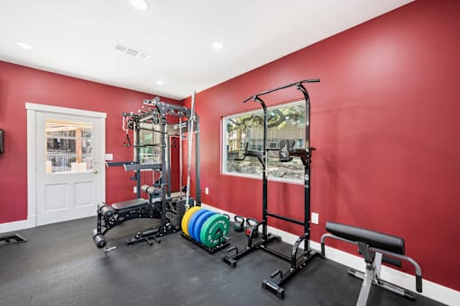 gym set up at Crosspoint Oaks at Boerne, Boerne, TX