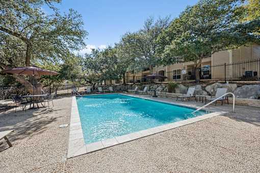 pool filled with clean water at Crosspoint Oaks at Boerne, Boerne, TX