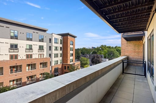 Large Private Balconies and Terraces Available