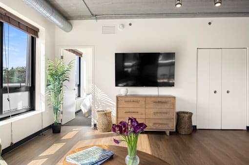 Contemporary open-concept design with floor-to-ceiling brightness