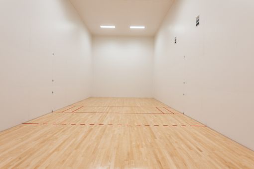 a racquetball court in a basement at Avery Ranch, Austin, 78717