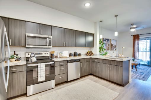 Granite Counters at Bridge at Delco Flats, Austin Texas