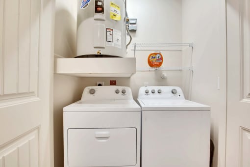 In-Unit Washer and Dryer at Bridge at Delco Flats, Austin Texas