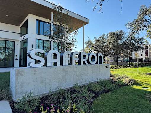 Sign at Bridge at Saffron Apartments, Texas, 78717