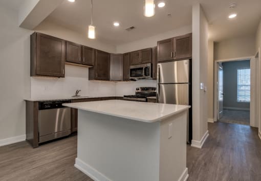 Kitchen (Luxury Floor Plan) at Emerald Creek Apartments, Greenville