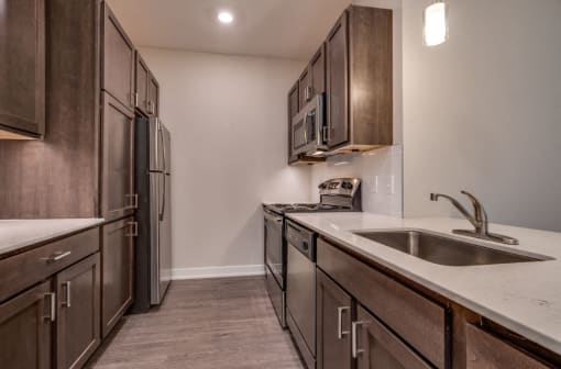 Kitchen (Elite Floor Plan) at Emerald Creek Apartments, Greenville