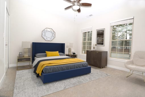 Elite One Bed Bedroom at Emerald Creek Apartments, Greenville