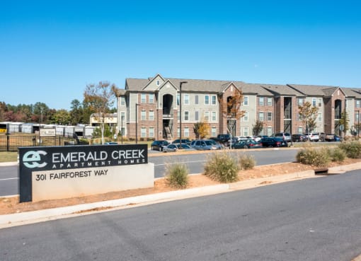 Emerald Creek Entrance at Emerald Creek Apartments, Greenville, SC