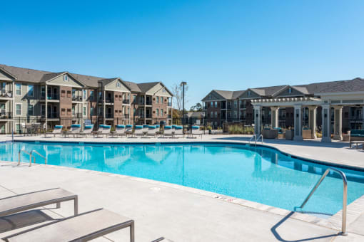 Sparkling Outdoor Swimming Pool at Emerald Creek Apartments, South Carolina, 29607