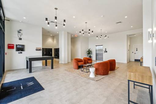 Living Room view at Lafayette West Apartments, Detroit, 48207