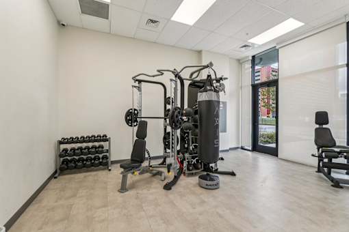 Gym at Lafayette West Apartments, Detroit, MI, 48207