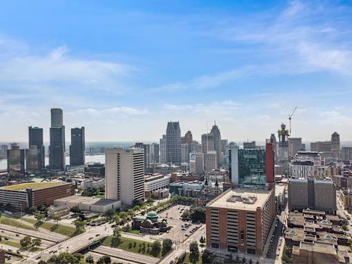 Cityscape at Lafayette West Apartments, Michigan, 48207